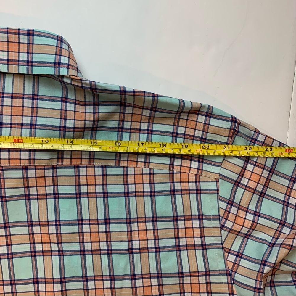 JoS A Banks Travelers Collection Plaid Button Up Dress Shirt - Picture 15 of 15